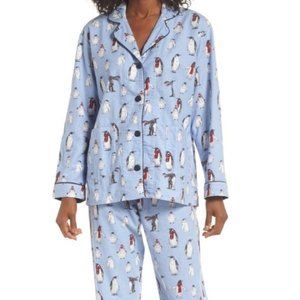 PJ Salvage Winter Penguin Flannel PJ-Large